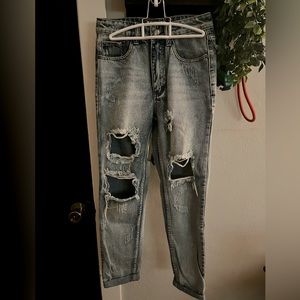 Boohoo Denim Distressed Jeans Vintage